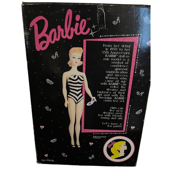 Barbie 35th Anniversary Miniature Nostalgic China Teaset For Ages 8 & Up - Picture 8 of 15